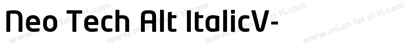 Neo Tech Alt ItalicV字体转换
